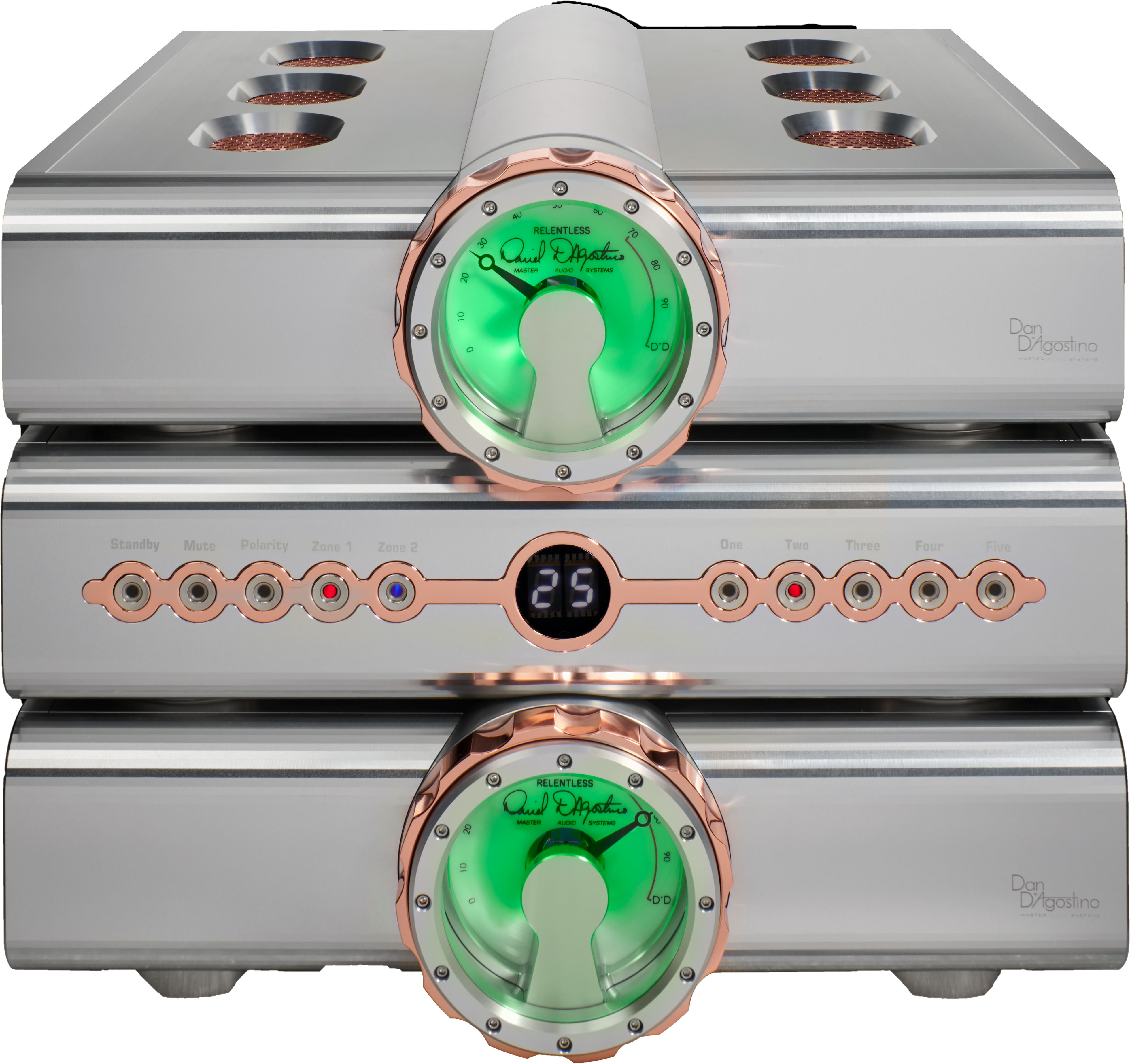 Relentless Preamp Front Silver